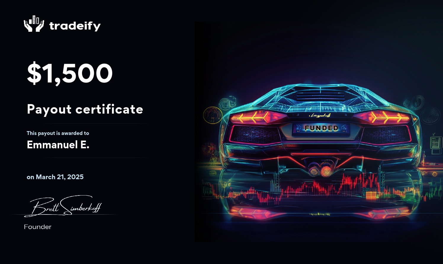 Tradeify March Payout